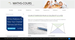 Desktop Screenshot of maths-cours.fr